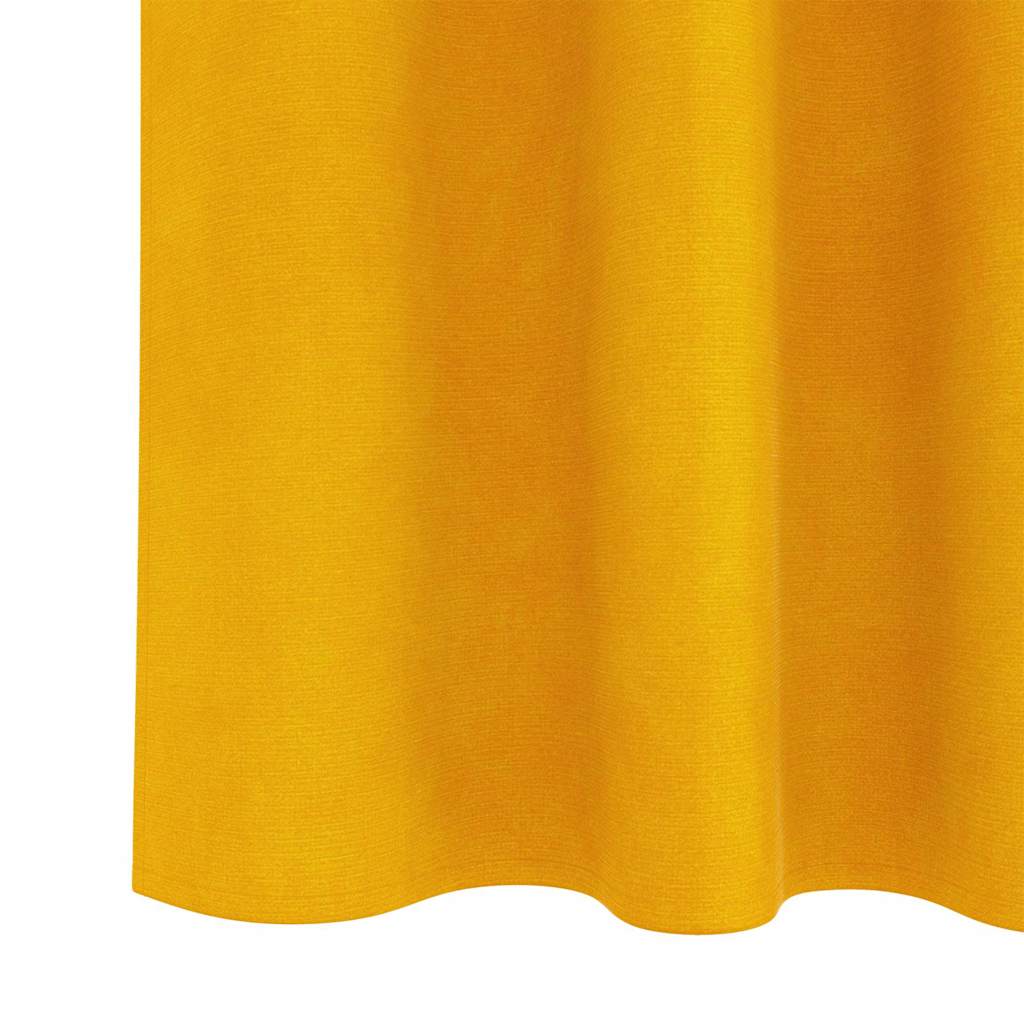 Verduisterende gordijnen 2 pcs Mosterdgeel 140 x 175 cm Fluweel is nu te koop bij PeponiXL, paradijselijk wonen!