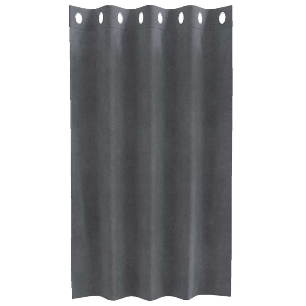 Verduisterende gordijnen 2 pcs Lichtgrijs 140 x 140 cm Fluweel is nu te koop bij PeponiXL, paradijselijk wonen!