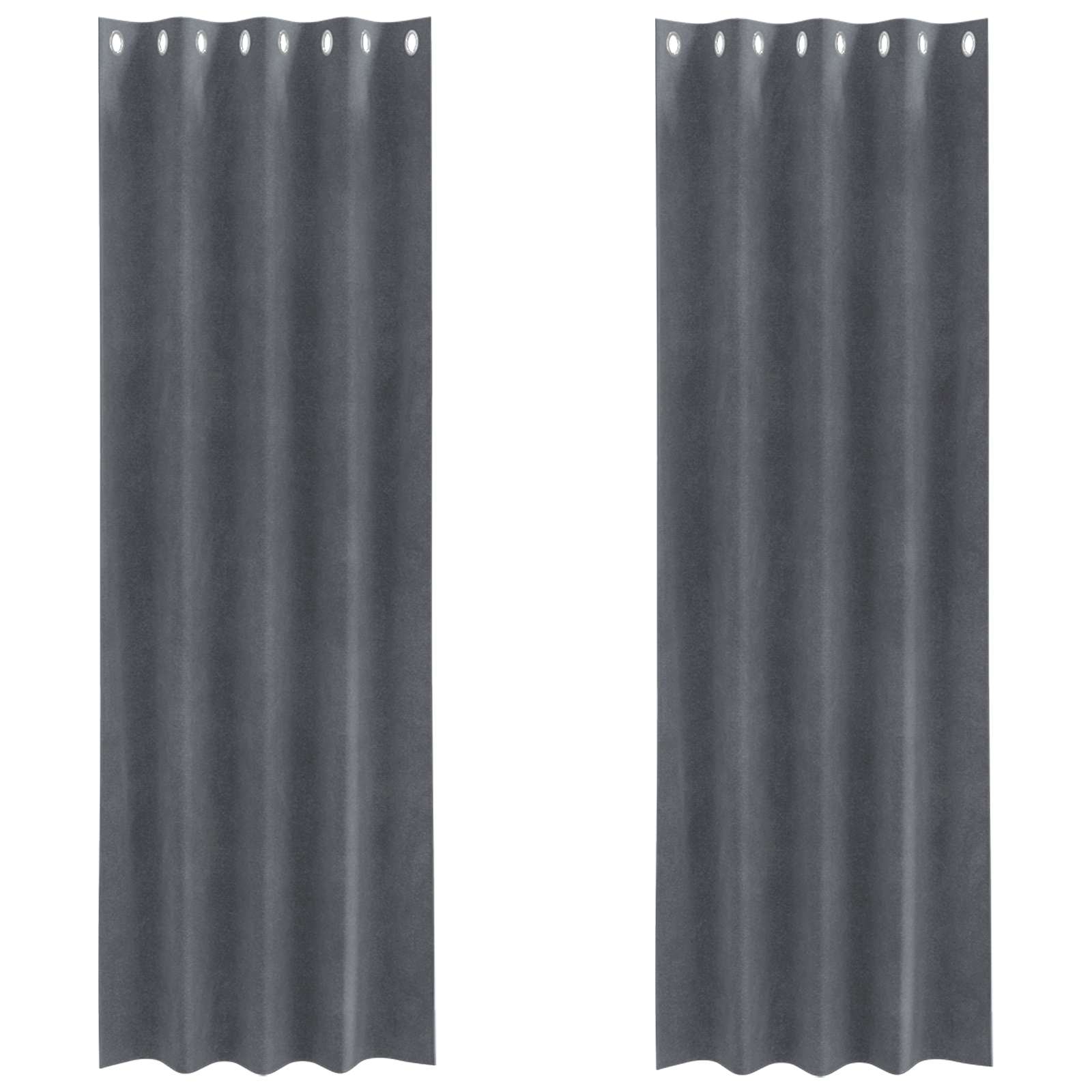 Verduisterende gordijnen 2 pcs Lichtgrijs 140 x 225 cm Fluweel is nu te koop bij PeponiXL, paradijselijk wonen!