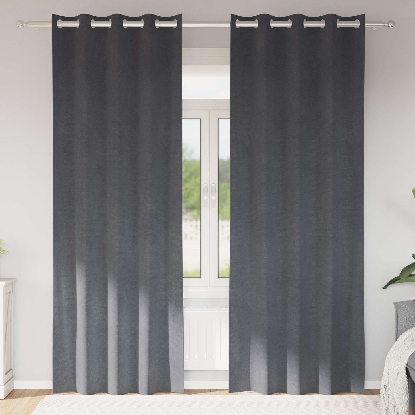 Verduisterende gordijnen 2 pcs Lichtgrijs 140 x 245 cm Fluweel is nu te koop bij PeponiXL, paradijselijk wonen!
