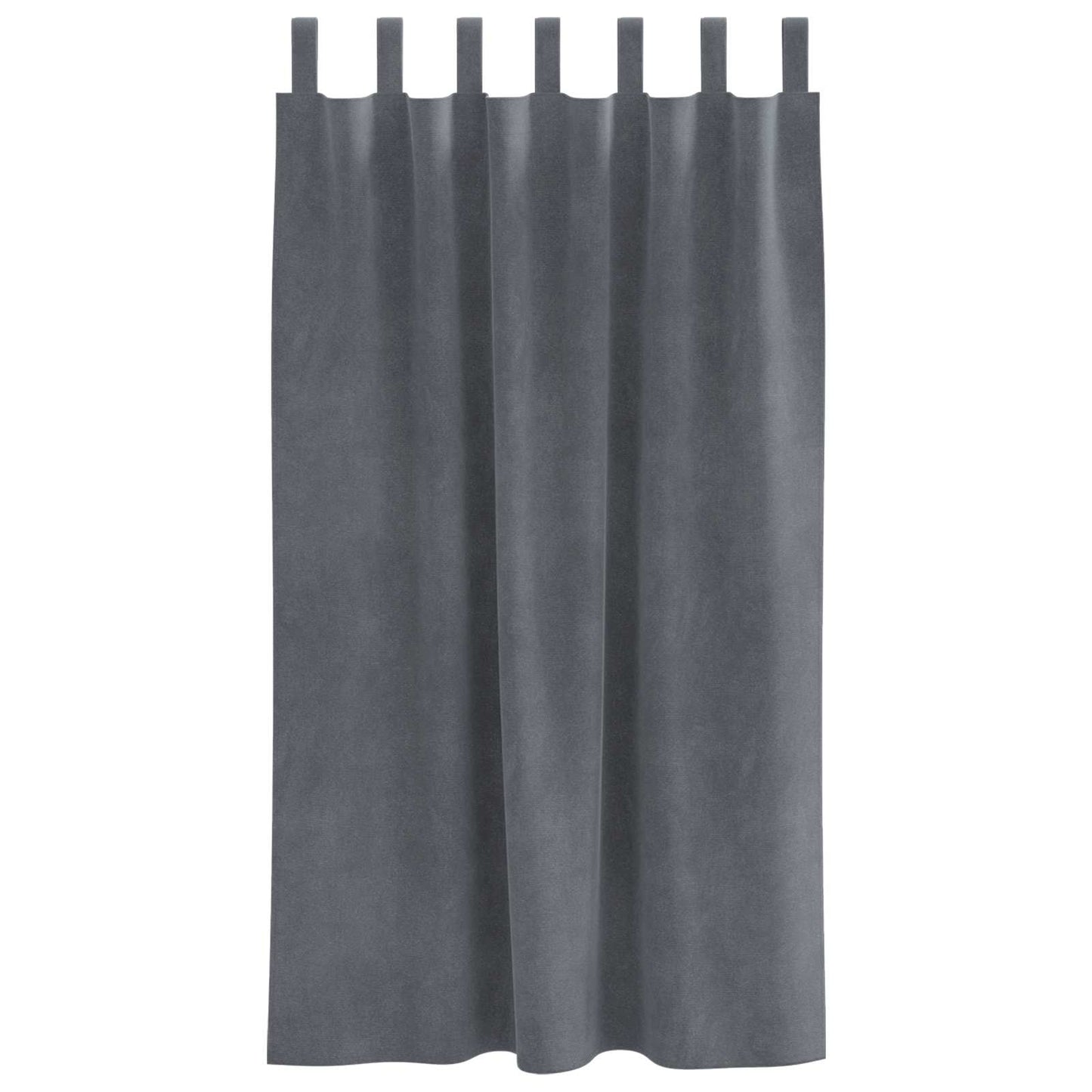 Verduisterende gordijnen 2 pcs Lichtgrijs 140 x 175 cm Fluweel is nu te koop bij PeponiXL, paradijselijk wonen!