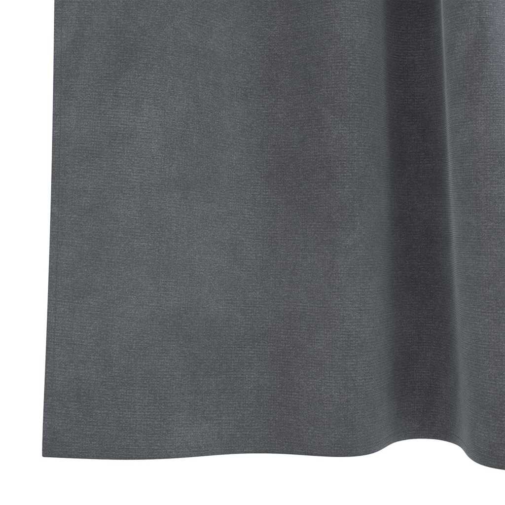 Verduisterende gordijnen 2 pcs Lichtgrijs 140 x 245 cm Fluweel is nu te koop bij PeponiXL, paradijselijk wonen!