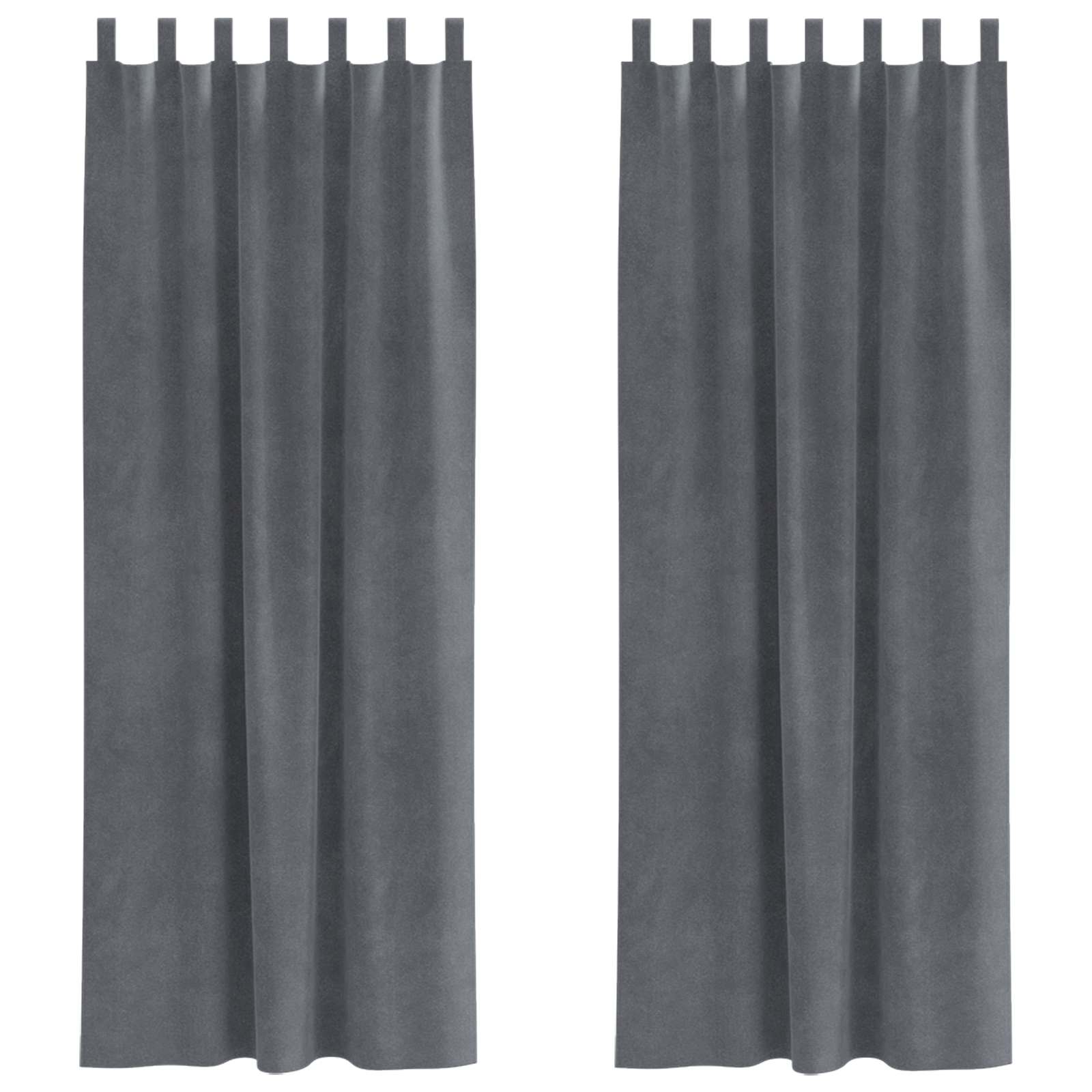 Verduisterende gordijnen 2 pcs Lichtgrijs 140 x 260 cm Fluweel is nu te koop bij PeponiXL, paradijselijk wonen!