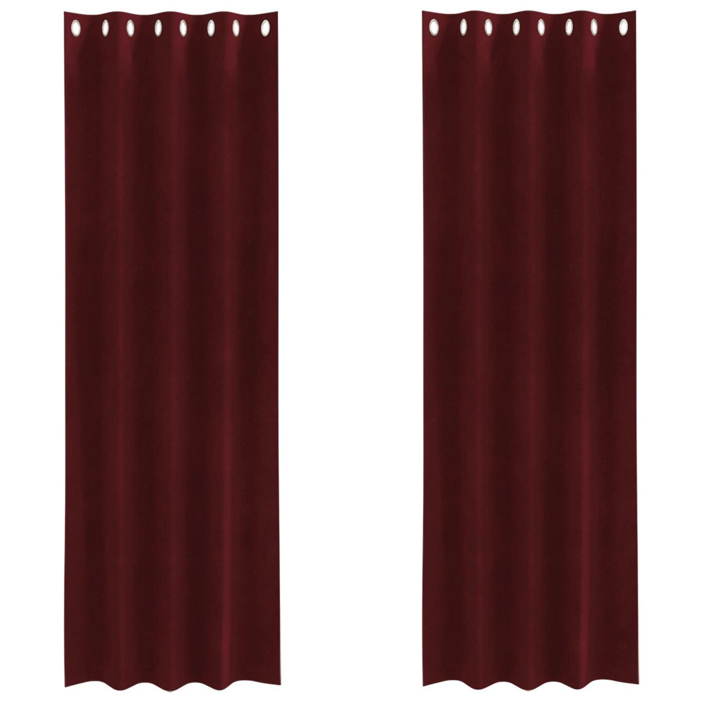 Verduisterende gordijnen 2 pcs Wijnrood 140 x 260 cm Fluweel is nu te koop bij PeponiXL, paradijselijk wonen!