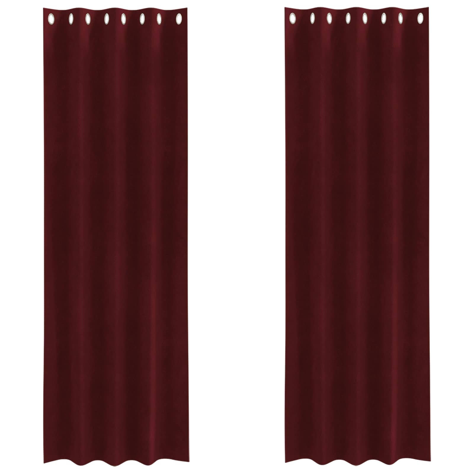 Verduisterende gordijnen 2 pcs Wijnrood 140 x 260 cm Fluweel is nu te koop bij PeponiXL, paradijselijk wonen!