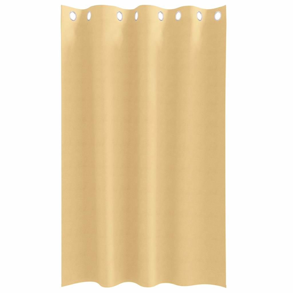 Zwart-out Gordijnen met Ringen 2 pcs Beige 175 x 140 cm is nu te koop bij PeponiXL, paradijselijk wonen!