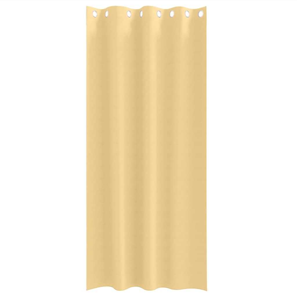 Zwart-out Gordijnen met Ringen 2 pcs Beige 245 x 140 cm is nu te koop bij PeponiXL, paradijselijk wonen!