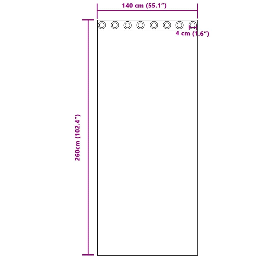 Zwart-out Gordijnen met Ringen 2 pcs Zwart 260 x 140 cm is nu te koop bij PeponiXL, paradijselijk wonen!