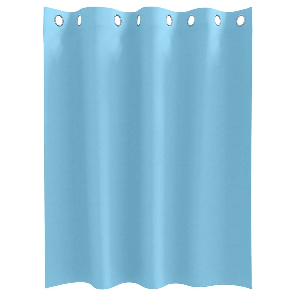 Zwart-out Gordijnen met Ringen 2 pcs Lichtblauw 140 x 140 cm is nu te koop bij PeponiXL, paradijselijk wonen!