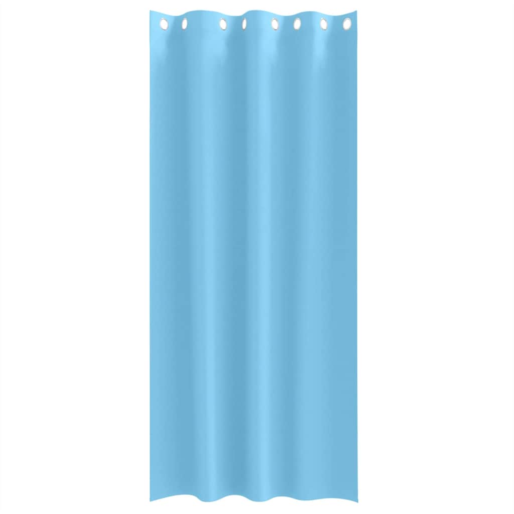 Zwart-out Gordijnen met Ringen 2 pcs Lichtblauw 245 x 140 cm is nu te koop bij PeponiXL, paradijselijk wonen!