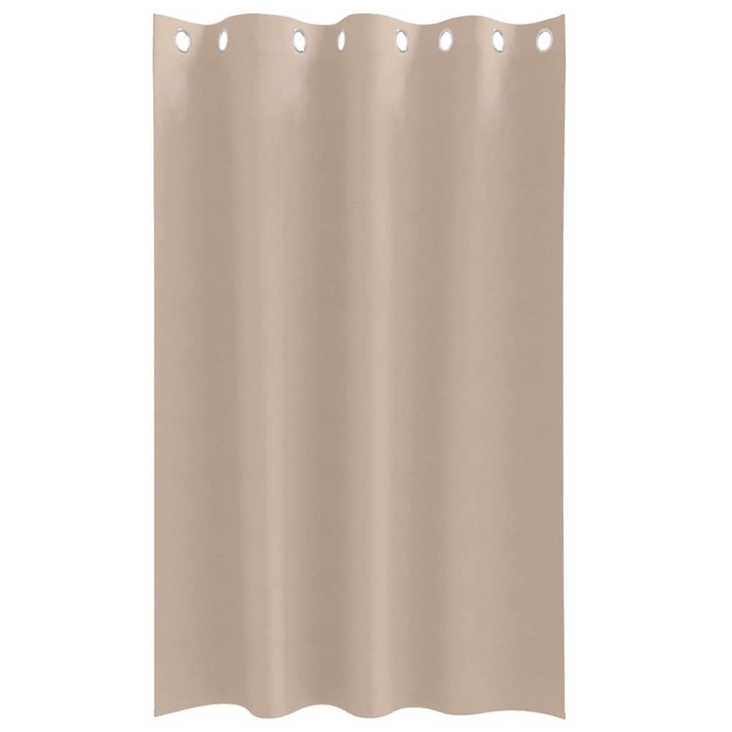 Zwart-out Gordijnen met Ringen 2 pcs Taupe 175 x 140 cm is nu te koop bij PeponiXL, paradijselijk wonen!
