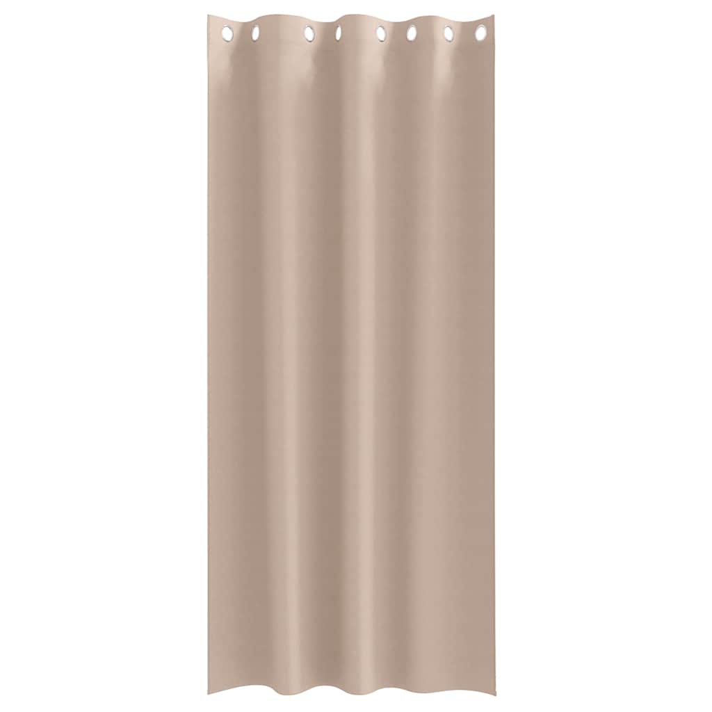 Zwart-out Gordijnen met Ringen 2 pcs Taupe 225 x 140 cm is nu te koop bij PeponiXL, paradijselijk wonen!