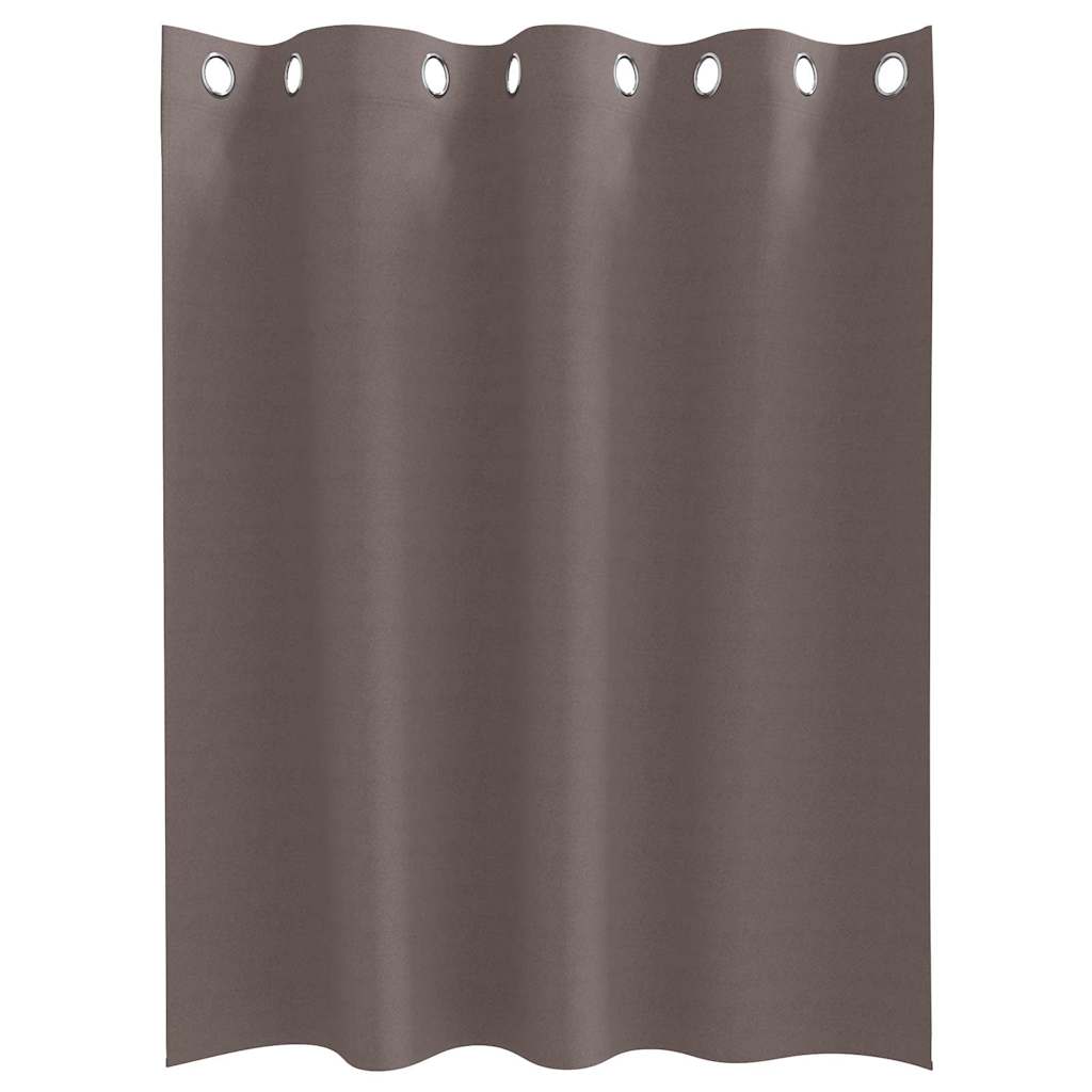 Zwart-out Gordijnen met Ringen 2 pcs Donkerbruin 140 x 140 cm is nu te koop bij PeponiXL, paradijselijk wonen!