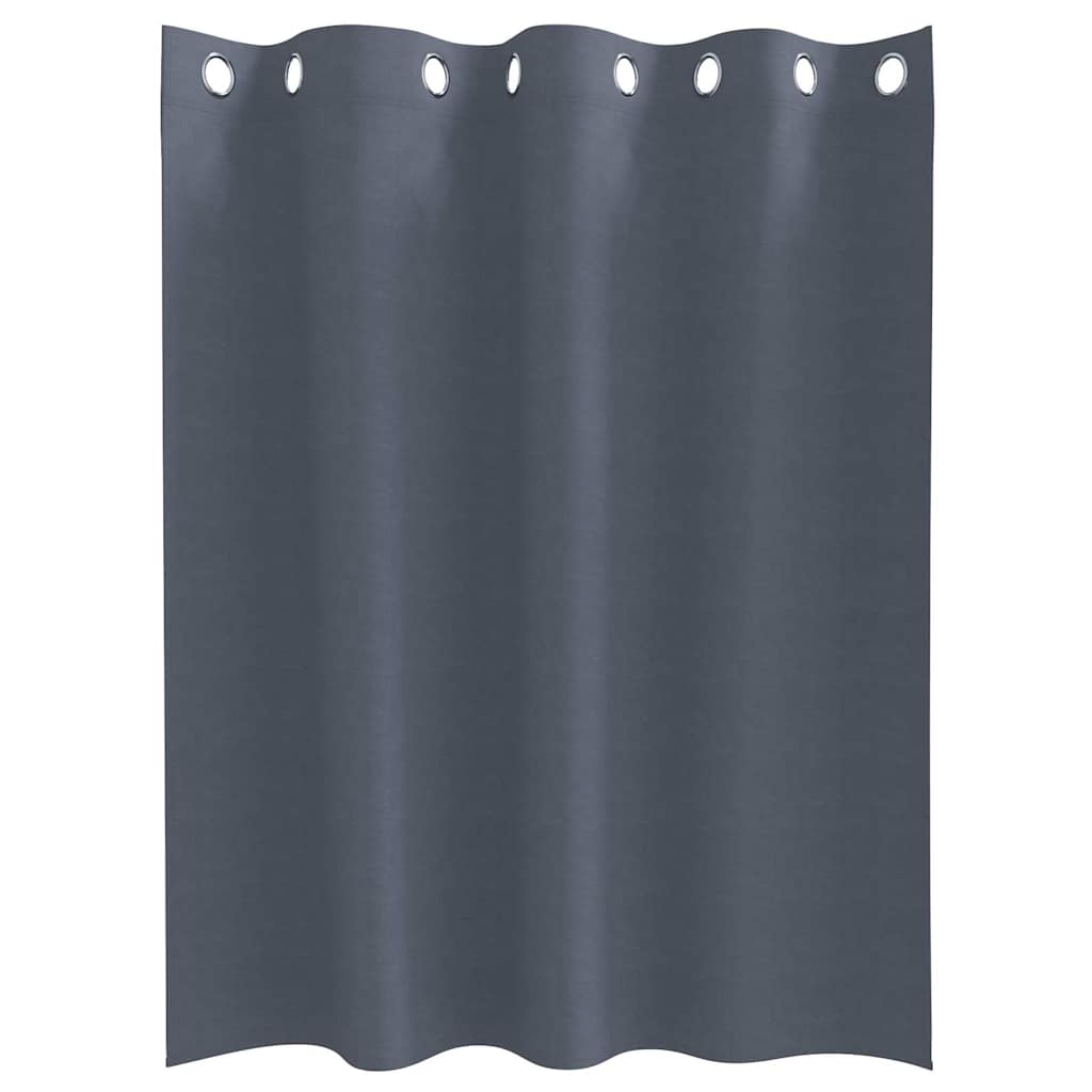 Zwart-out Gordijnen met Ringen 2 pcs Antraciet 140 x 140 cm is nu te koop bij PeponiXL, paradijselijk wonen!