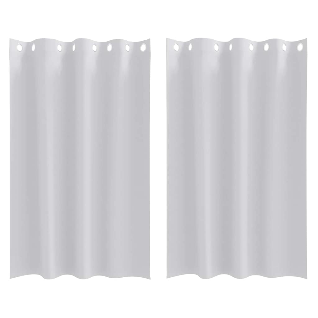 Zwart-out Gordijnen met Ringen 2 pcs Bleekgrijs 175 x 140 cm is nu te koop bij PeponiXL, paradijselijk wonen!