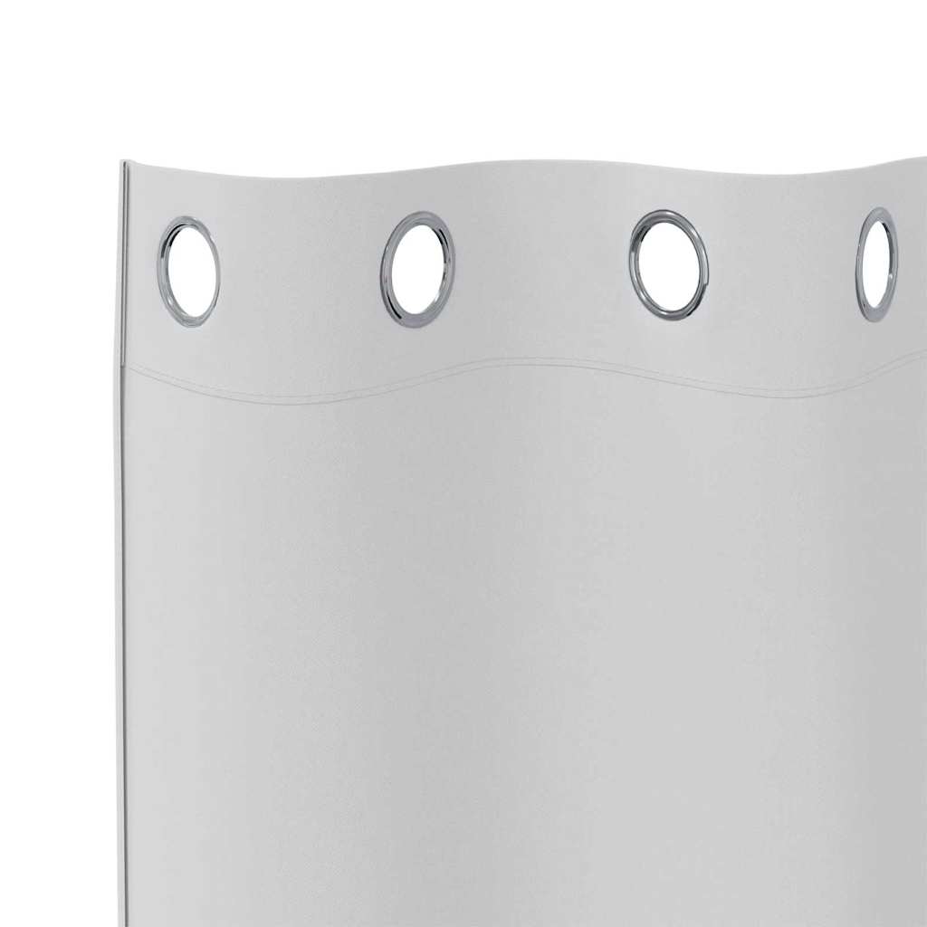 Zwart-out Gordijnen met Ringen 2 pcs Bleekgrijs 245 x 140 cm is nu te koop bij PeponiXL, paradijselijk wonen!