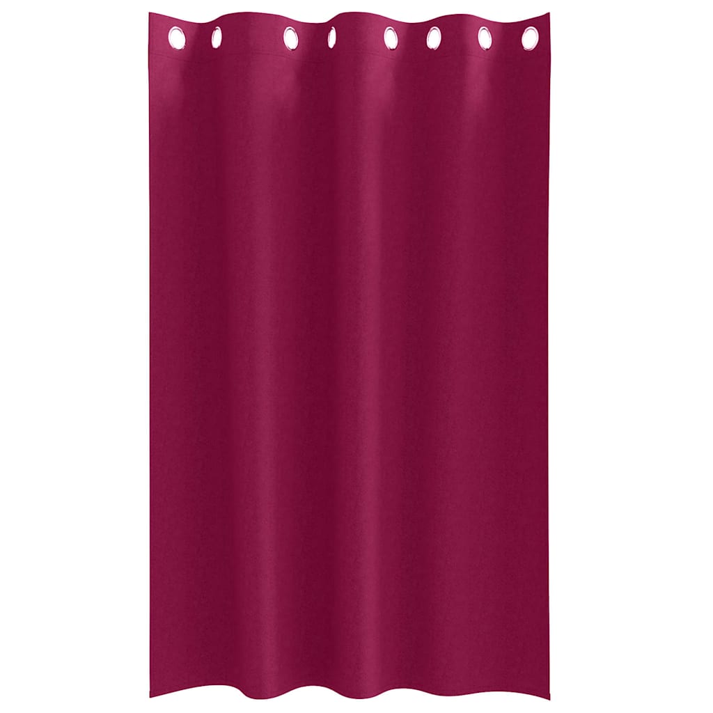 Zwart-out Gordijnen met Ringen 2 pcs Wijnrood 175 x 140 cm is nu te koop bij PeponiXL, paradijselijk wonen!