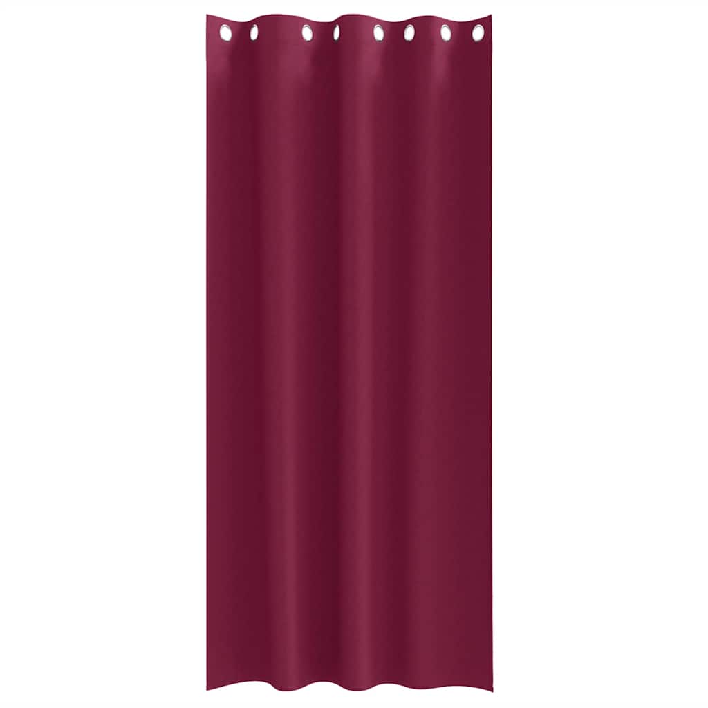 Zwart-out Gordijnen met Ringen 2 pcs Wijnrood 225 x 140 cm is nu te koop bij PeponiXL, paradijselijk wonen!