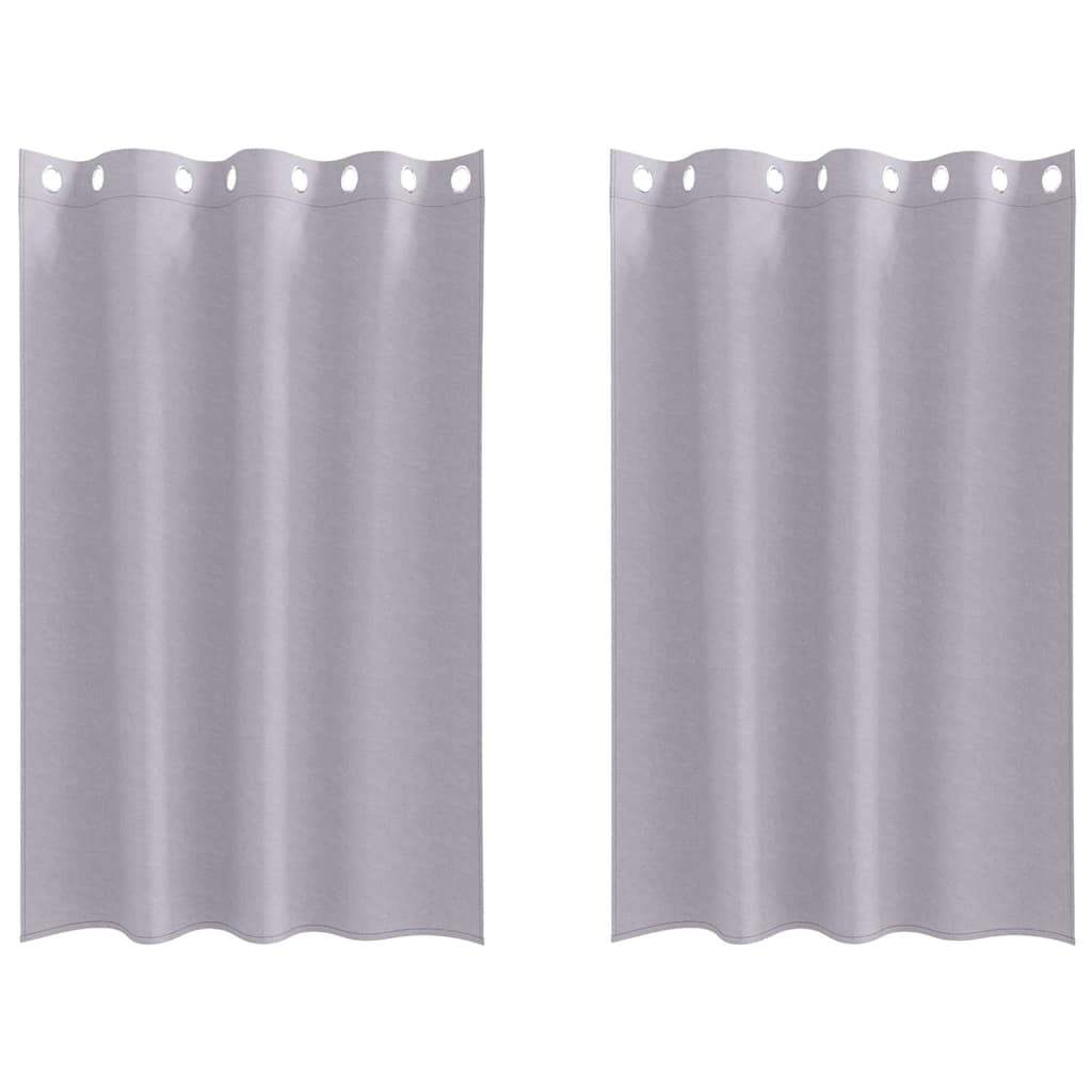 Zwart-out Gordijnen met Ringen 2 pcs Metaalgrijs 175 x 140 cm is nu te koop bij PeponiXL, paradijselijk wonen!