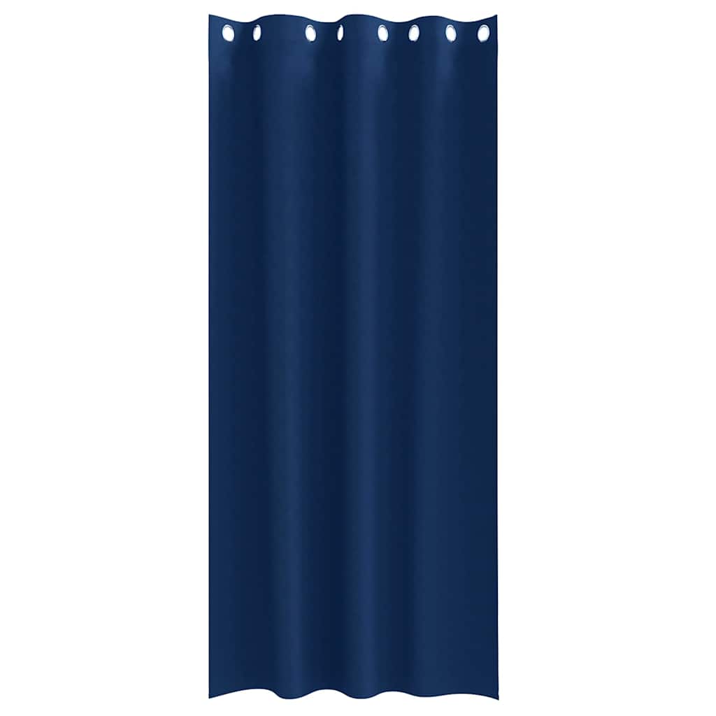 Zwart-out Gordijnen met Ringen 2 pcs Donkerblauw 260 x 140 cm is nu te koop bij PeponiXL, paradijselijk wonen!