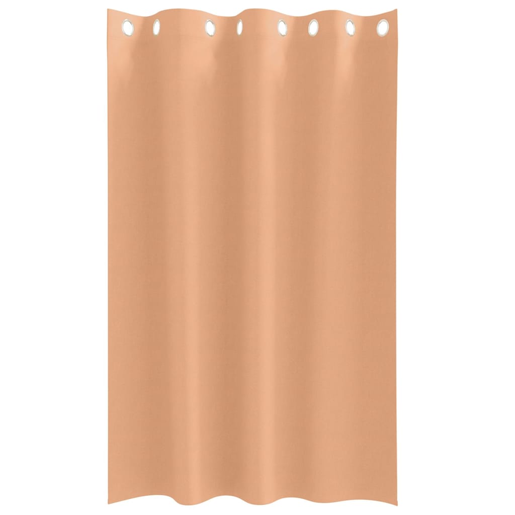 Zwart-out Gordijnen met Ringen 2 pcs Licht Bruin 175 x 140 cm is nu te koop bij PeponiXL, paradijselijk wonen!