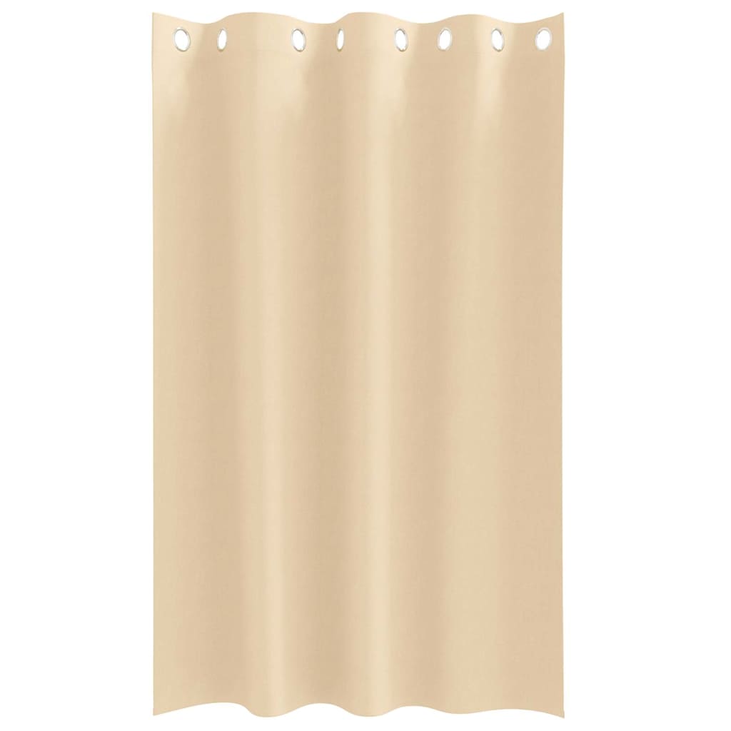 Zwart-out Gordijnen met Ringen 2 pcs Crème 175 x 140 cm is nu te koop bij PeponiXL, paradijselijk wonen!