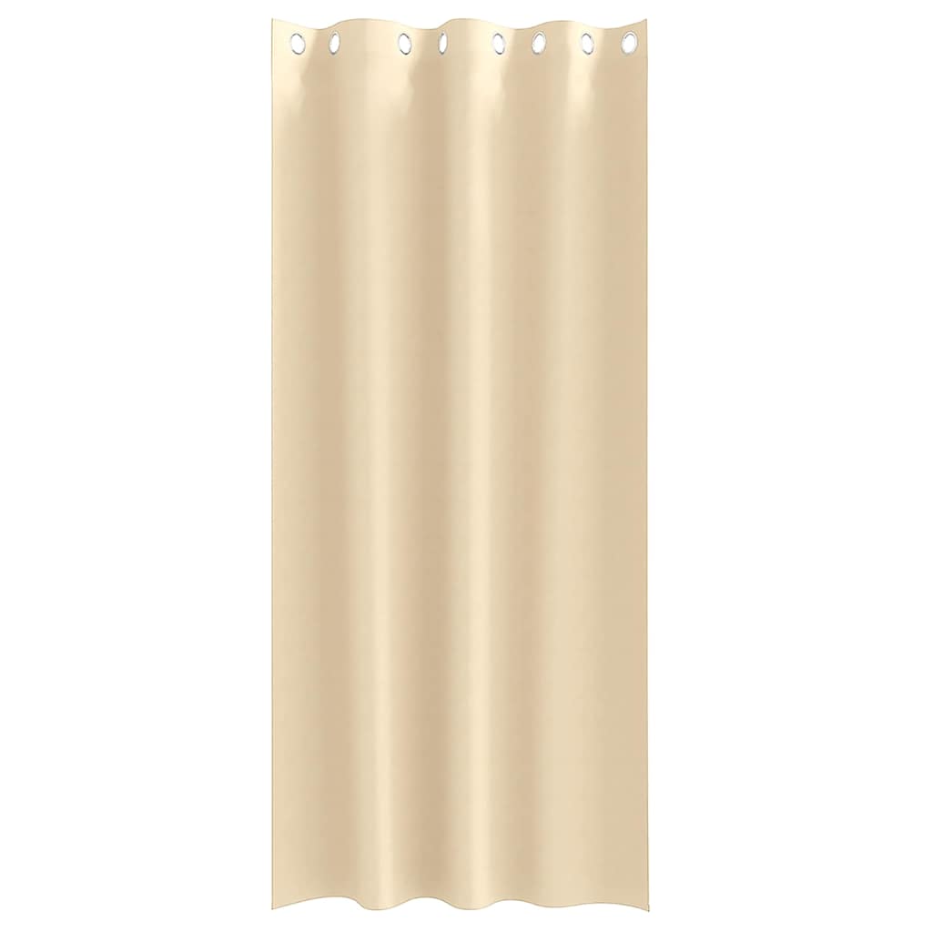Zwart-out Gordijnen met Ringen 2 pcs Crème 225 x 140 cm is nu te koop bij PeponiXL, paradijselijk wonen!