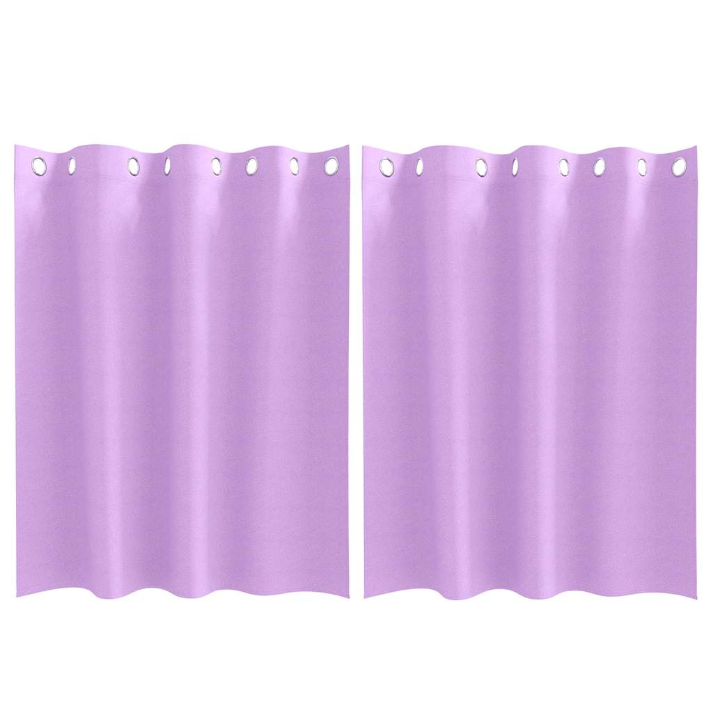 Zwart-out Gordijnen met Ringen 2 pcs Paars 140 x 140 cm is nu te koop bij PeponiXL, paradijselijk wonen!
