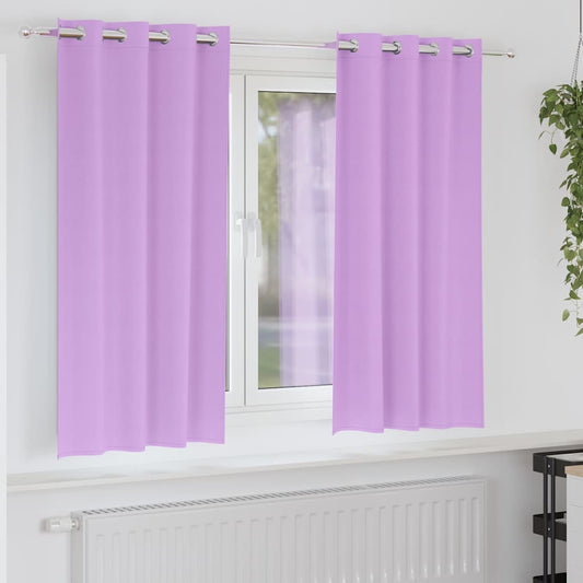 Zwart-out Gordijnen met Ringen 2 pcs Paars 175 x 140 cm is nu te koop bij PeponiXL, paradijselijk wonen!