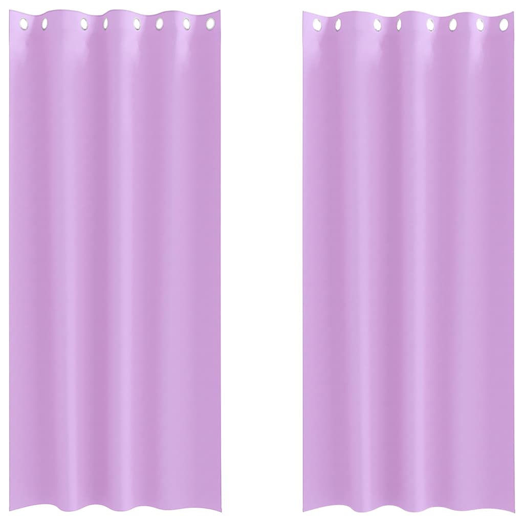 Zwart-out Gordijnen met Ringen 2 pcs Paars 225 x 140 cm is nu te koop bij PeponiXL, paradijselijk wonen!
