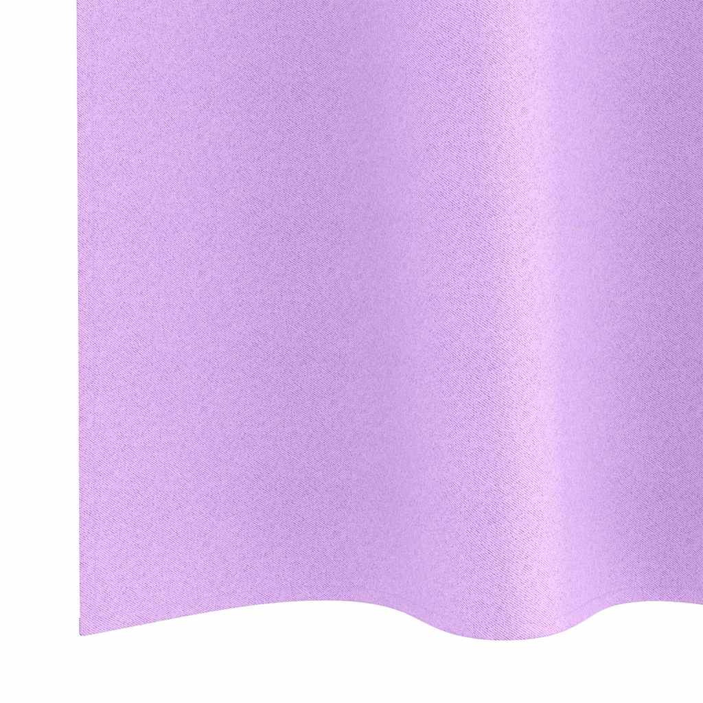Zwart-out Gordijnen met Ringen 2 pcs Paars 245 x 140 cm is nu te koop bij PeponiXL, paradijselijk wonen!