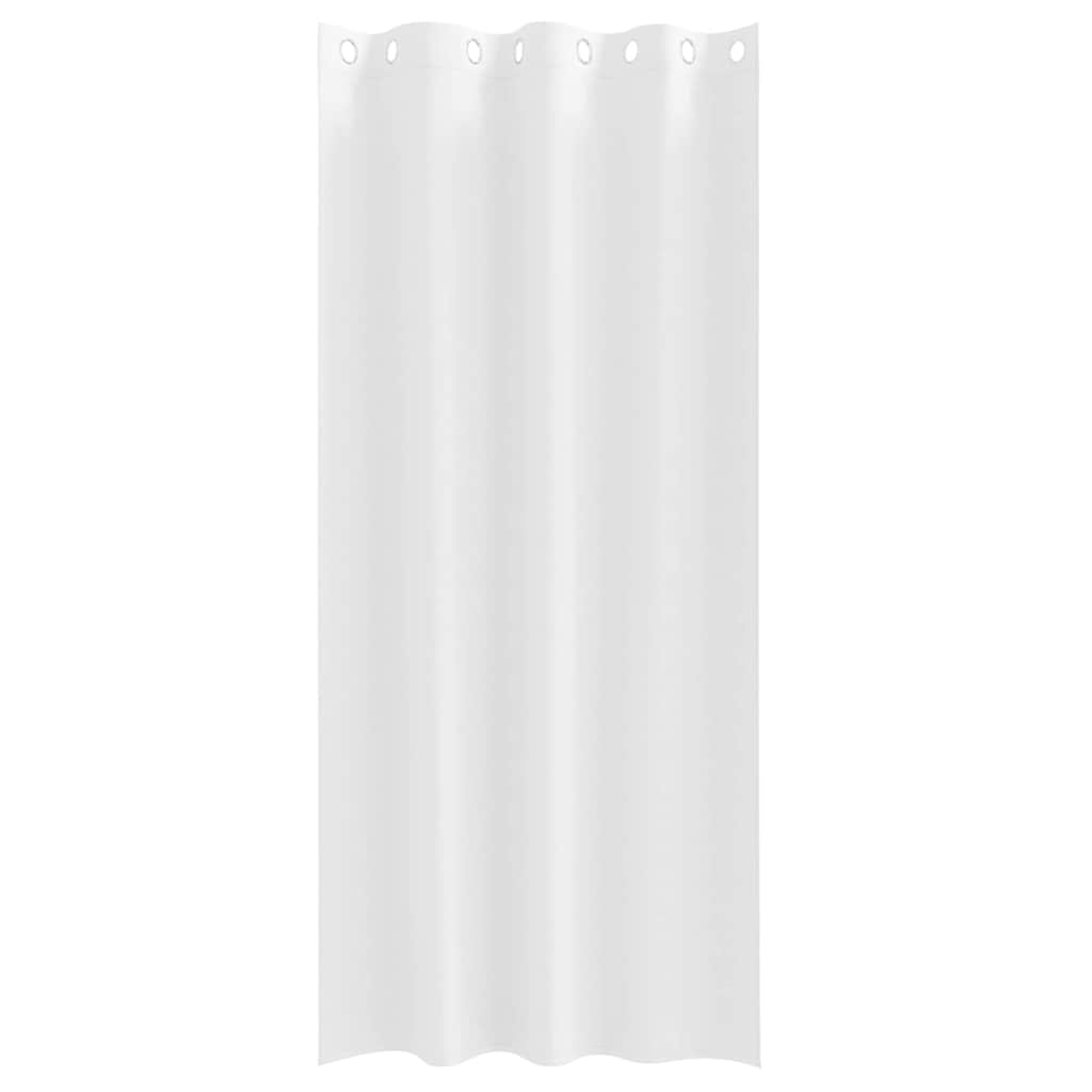 Zwart-out Gordijnen met Ringen 2 pcs Puur Wit 245 x 140 cm is nu te koop bij PeponiXL, paradijselijk wonen!