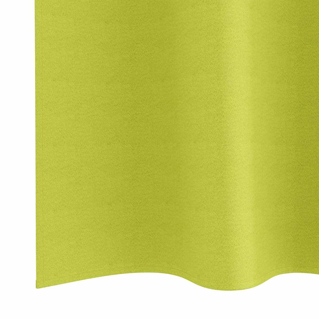 Zwart-out Gordijnen met Ringen 2 pcs Groen 225 x 140 cm is nu te koop bij PeponiXL, paradijselijk wonen!