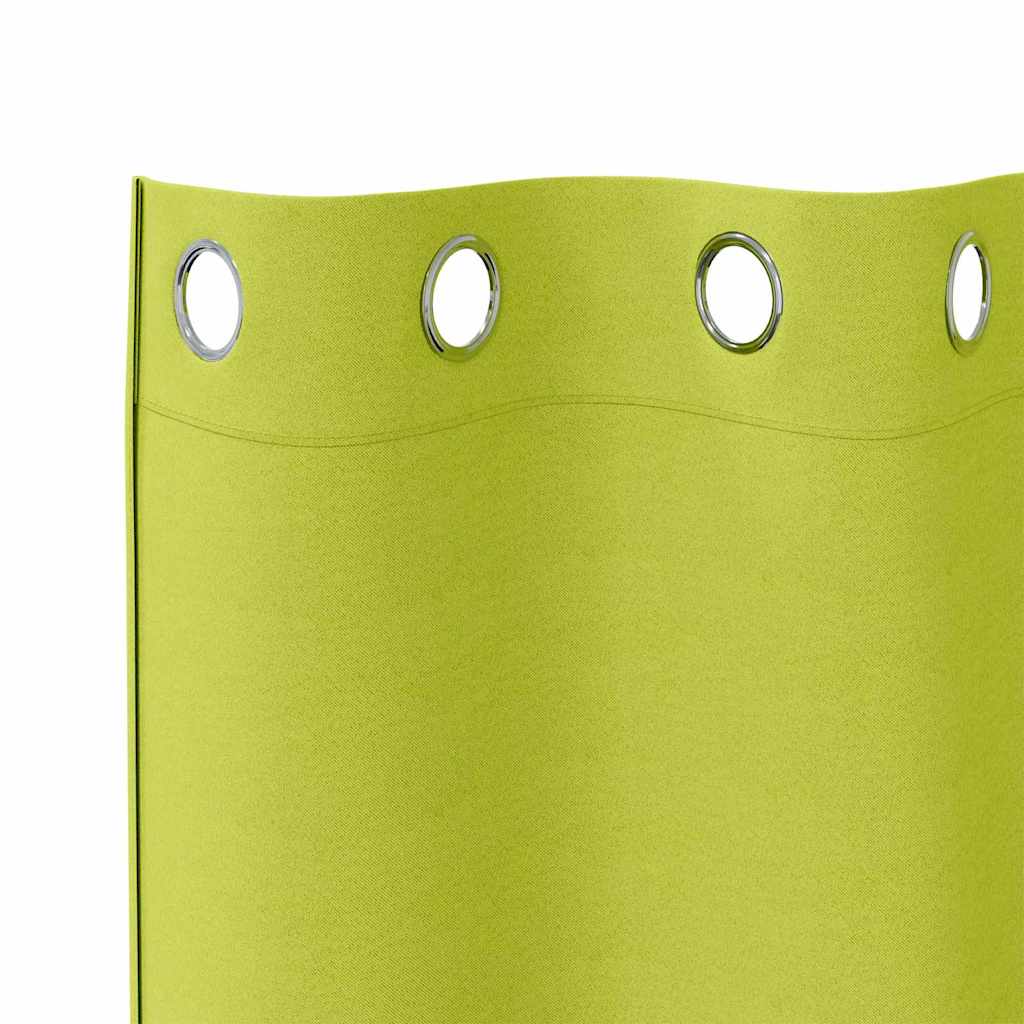 Zwart-out Gordijnen met Ringen 2 pcs Groen 260 x 140 cm is nu te koop bij PeponiXL, paradijselijk wonen!