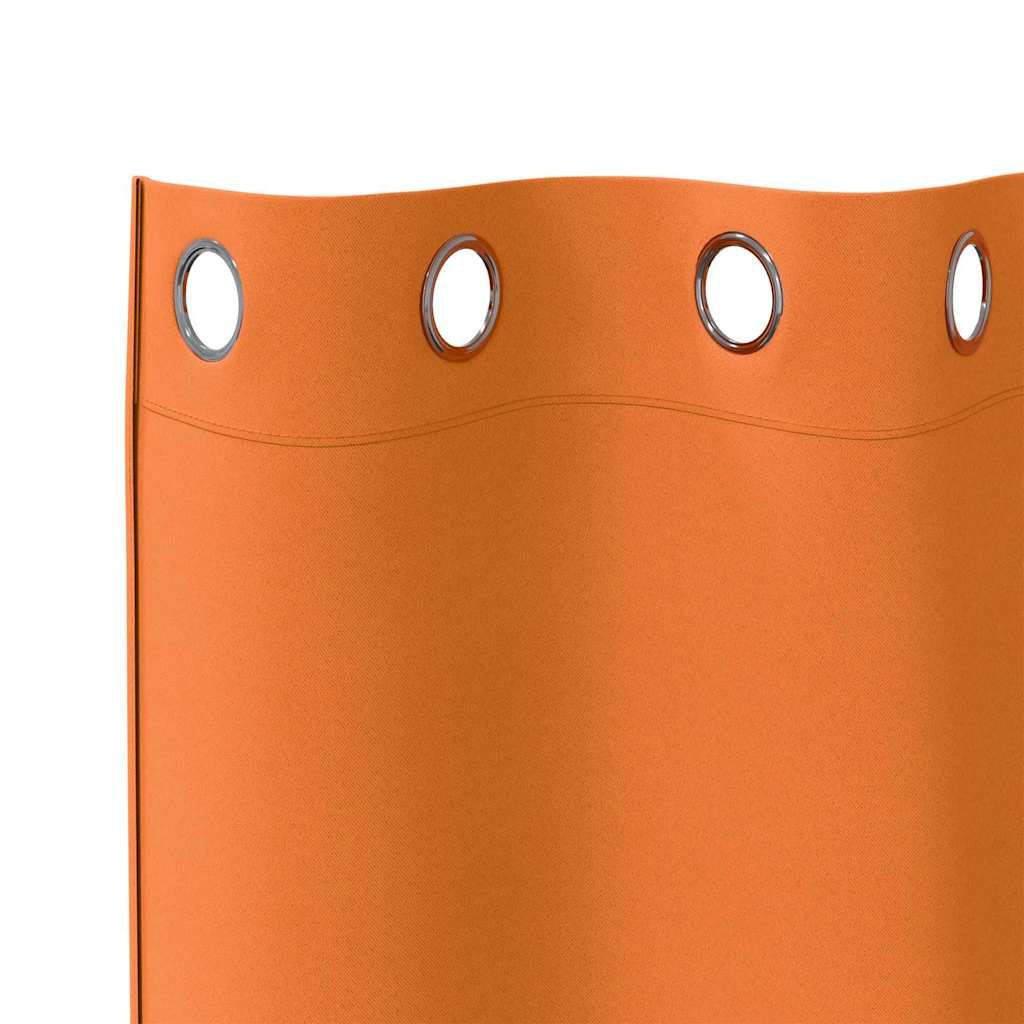 Zwart-out Gordijnen met Ringen 2 pcs Feloranje 245 x 140 cm is nu te koop bij PeponiXL, paradijselijk wonen!