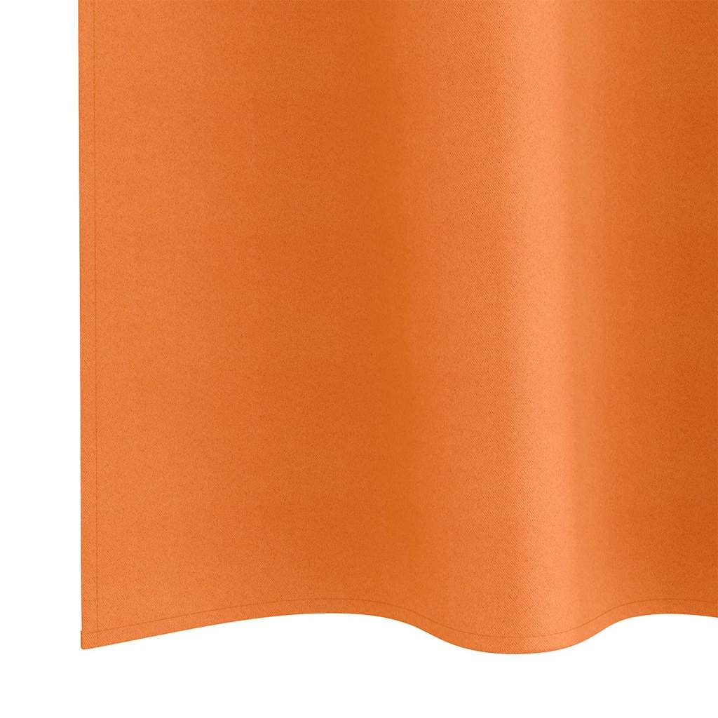 Zwart-out Gordijnen met Ringen 2 pcs Feloranje 260 x 140 cm is nu te koop bij PeponiXL, paradijselijk wonen!