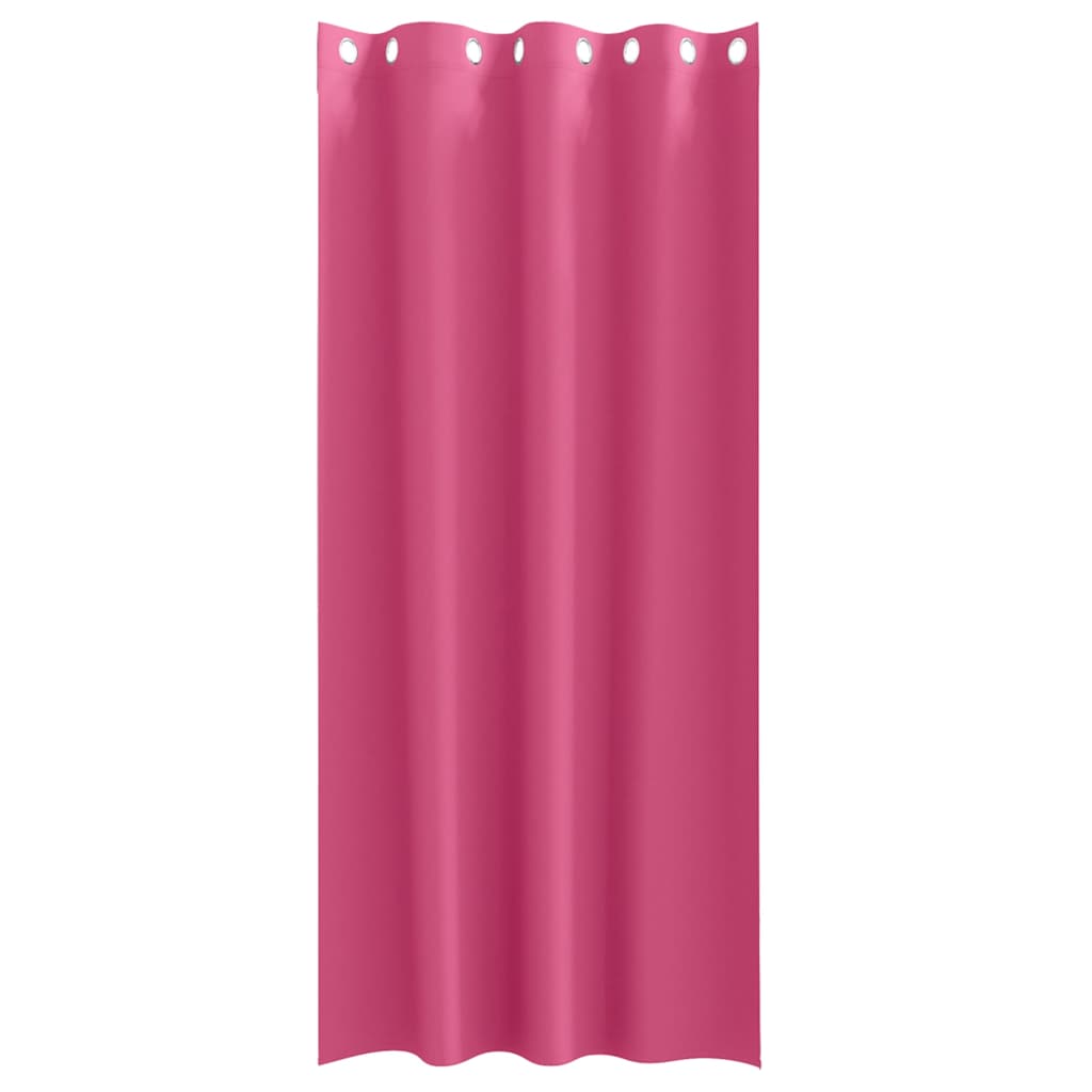 Zwart-out Gordijnen met Ringen 2 pcs Felroze 245 x 140 cm is nu te koop bij PeponiXL, paradijselijk wonen!