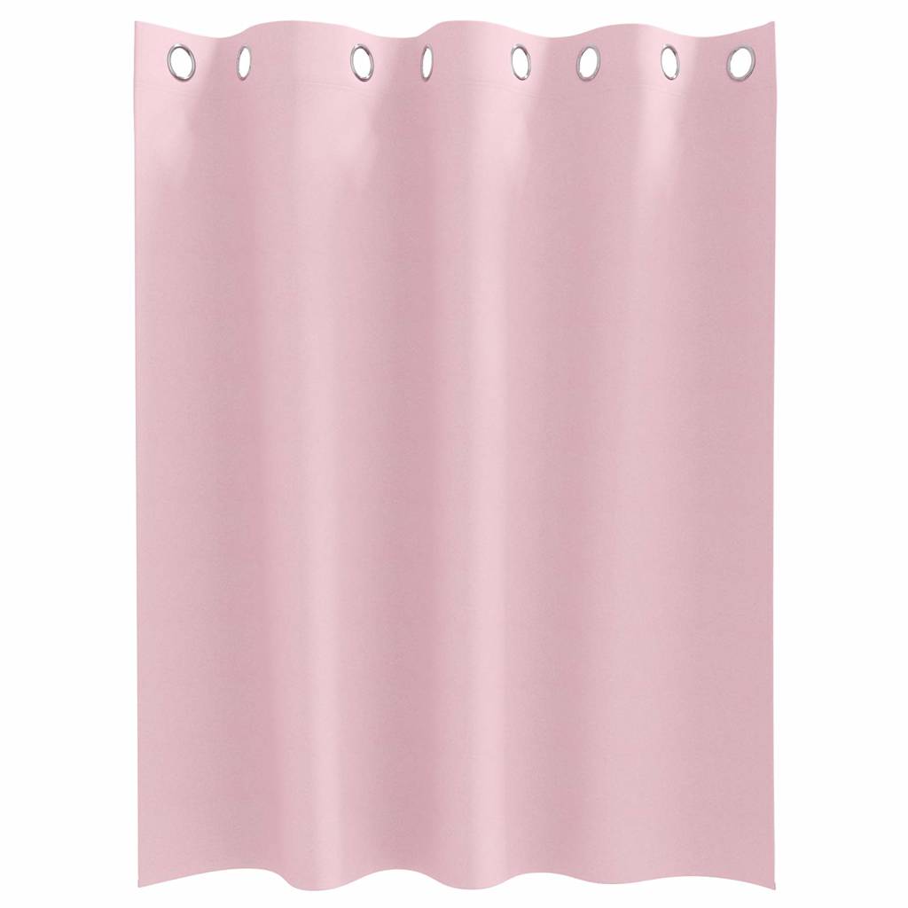 Zwart-out Gordijnen met Ringen 2 pcs Babyroze 140 x 140 cm is nu te koop bij PeponiXL, paradijselijk wonen!