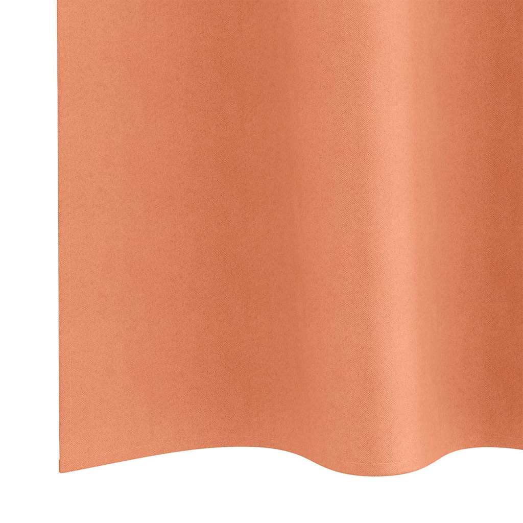 Zwart-out Gordijnen met Ringen 2 pcs Terracotta 140 x 140 cm is nu te koop bij PeponiXL, paradijselijk wonen!