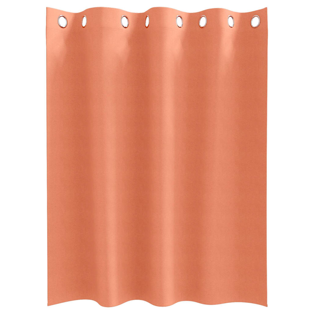 Zwart-out Gordijnen met Ringen 2 pcs Terracotta 140 x 140 cm is nu te koop bij PeponiXL, paradijselijk wonen!