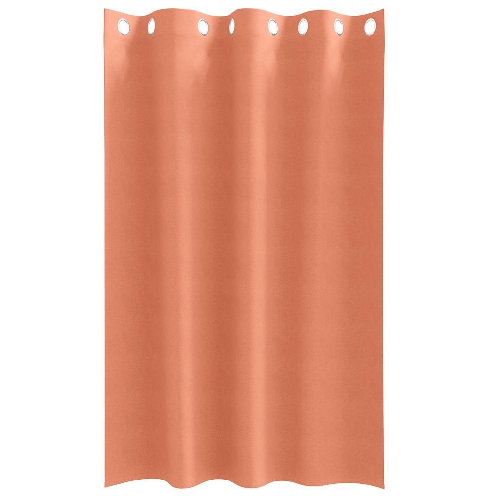Zwart-out Gordijnen met Ringen 2 pcs Terracotta 175 x 140 cm is nu te koop bij PeponiXL, paradijselijk wonen!