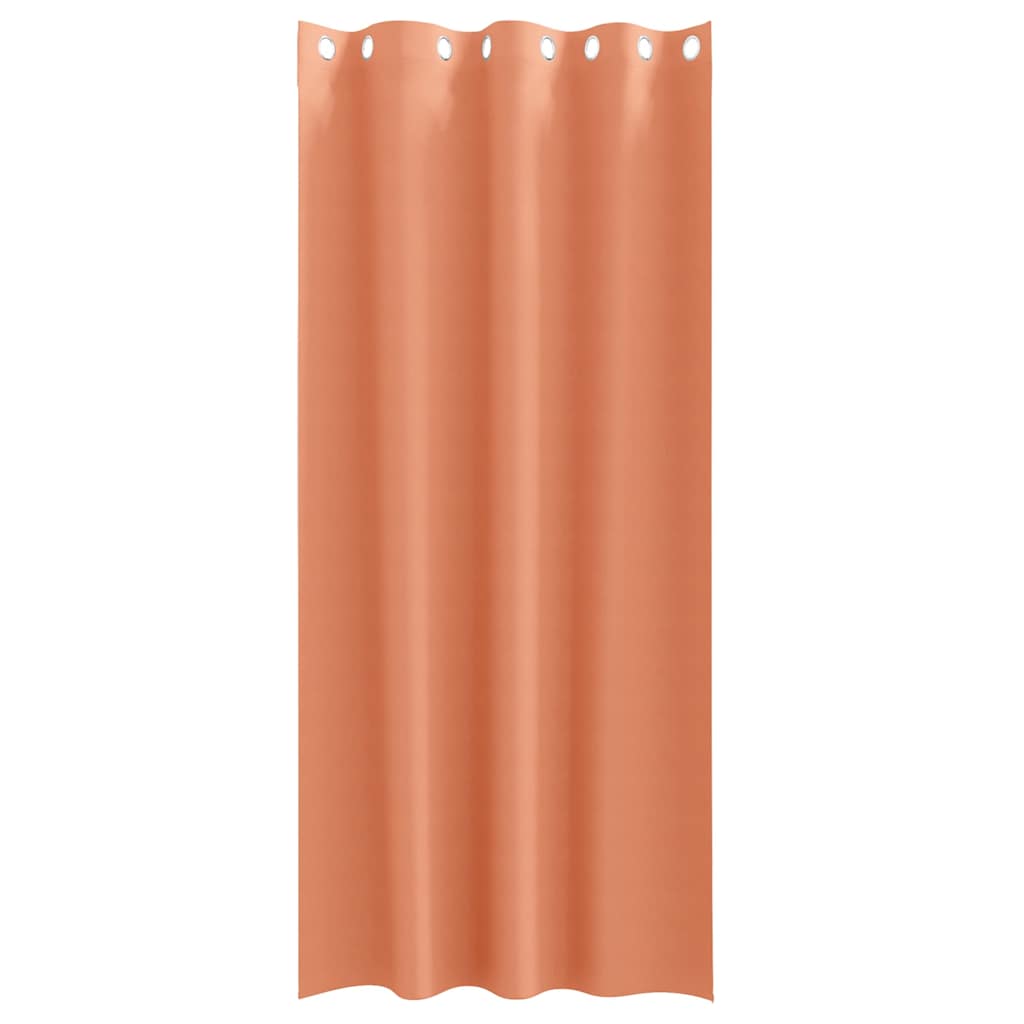 Zwart-out Gordijnen met Ringen 2 pcs Terracotta 260 x 140 cm is nu te koop bij PeponiXL, paradijselijk wonen!
