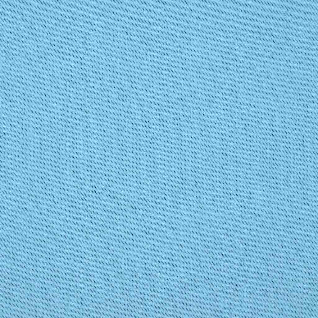 Zwart-out Gordijnen met Ringen 2 pcs Lichtblauw 260 x 140 cm is nu te koop bij PeponiXL, paradijselijk wonen!