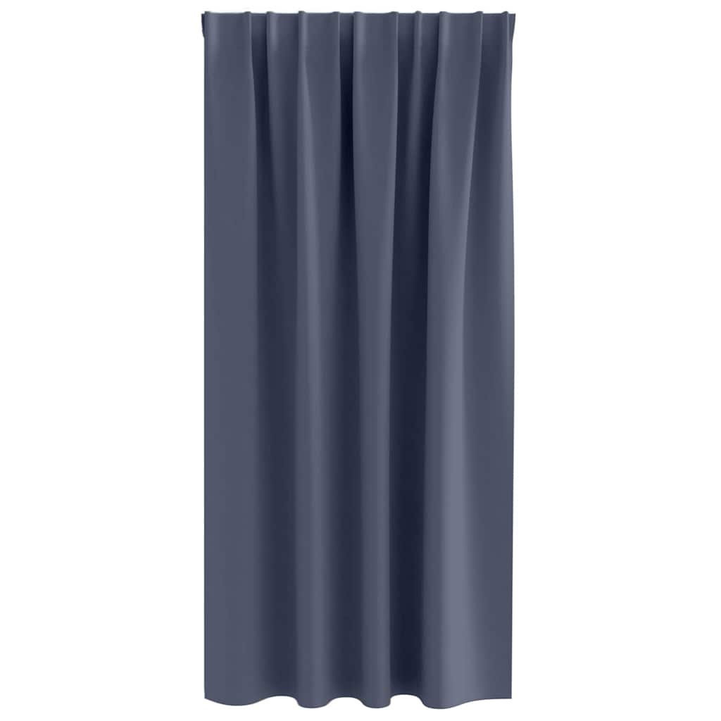 Zwart-out Gordijnen met Ringen 2 pcs Antraciet 175 x 140 cm is nu te koop bij PeponiXL, paradijselijk wonen!