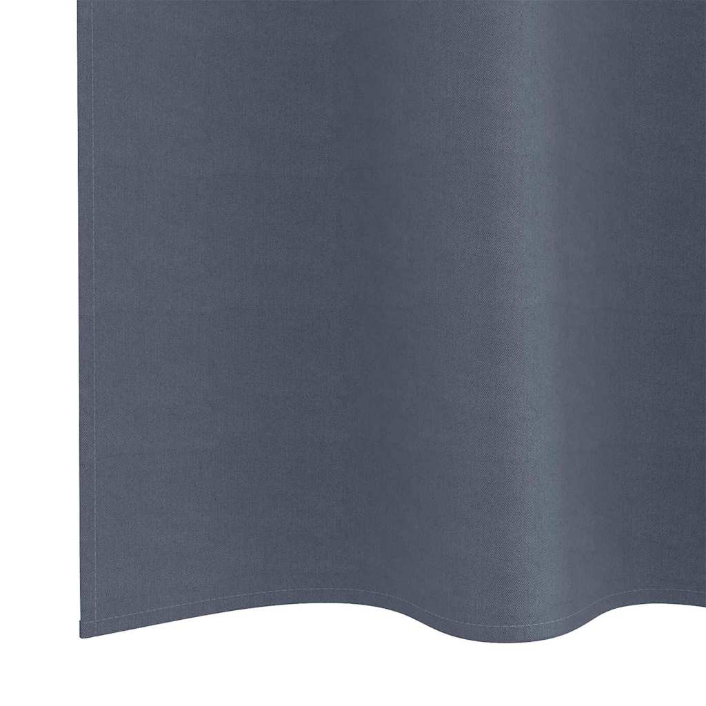 Zwart-out Gordijnen met Ringen 2 pcs Antraciet 225 x 140 cm is nu te koop bij PeponiXL, paradijselijk wonen!