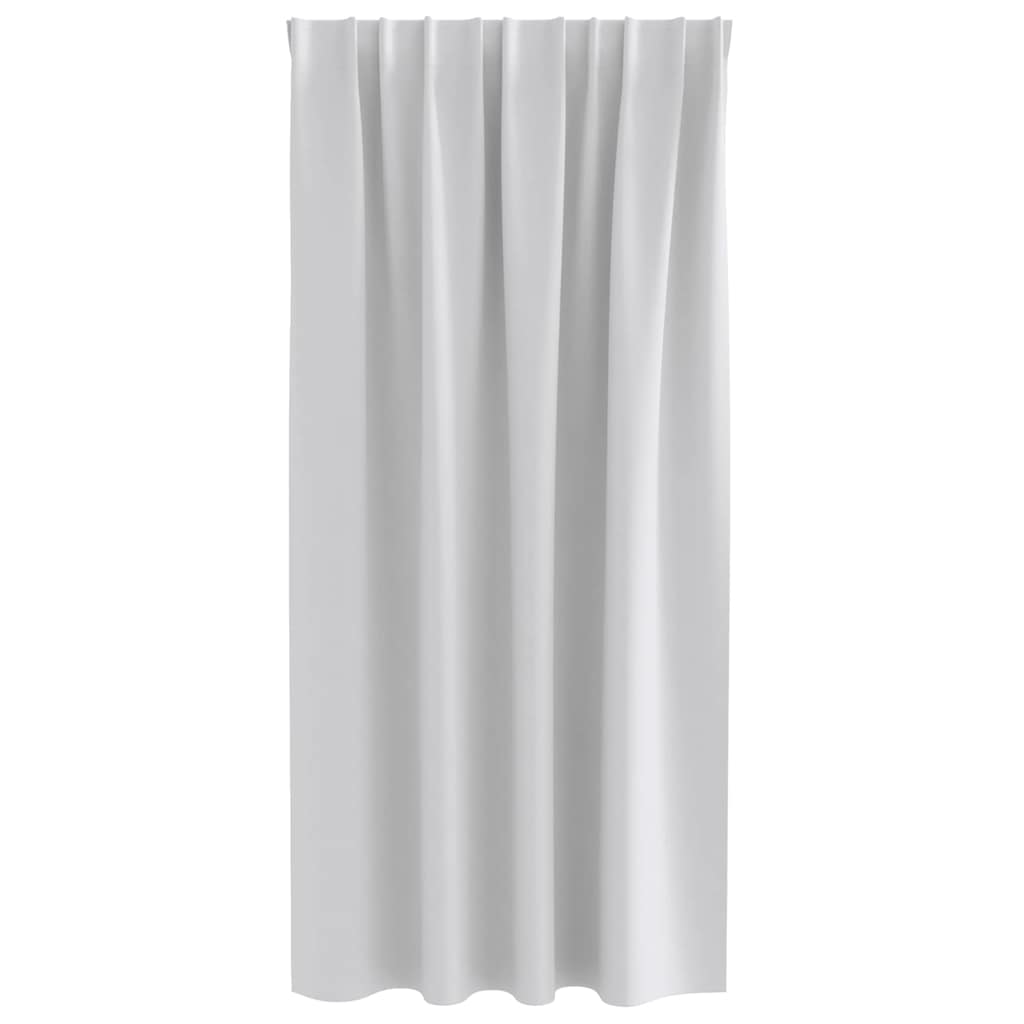 Zwart-out Gordijnen met Ringen 2 pcs Lichtgrijs 175 x 140 cm is nu te koop bij PeponiXL, paradijselijk wonen!