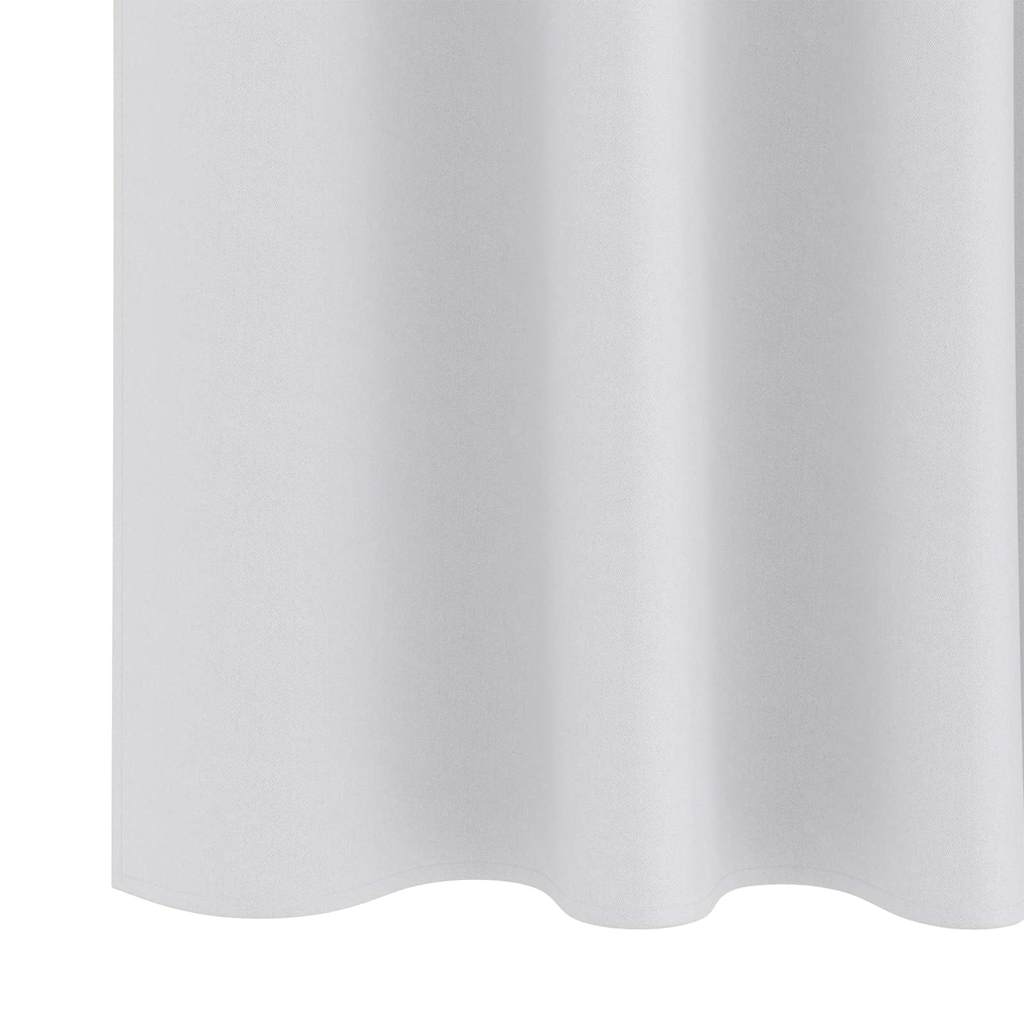 Zwart-out Gordijnen met Ringen 2 pcs Bleekgrijs 225 x 140 cm is nu te koop bij PeponiXL, paradijselijk wonen!