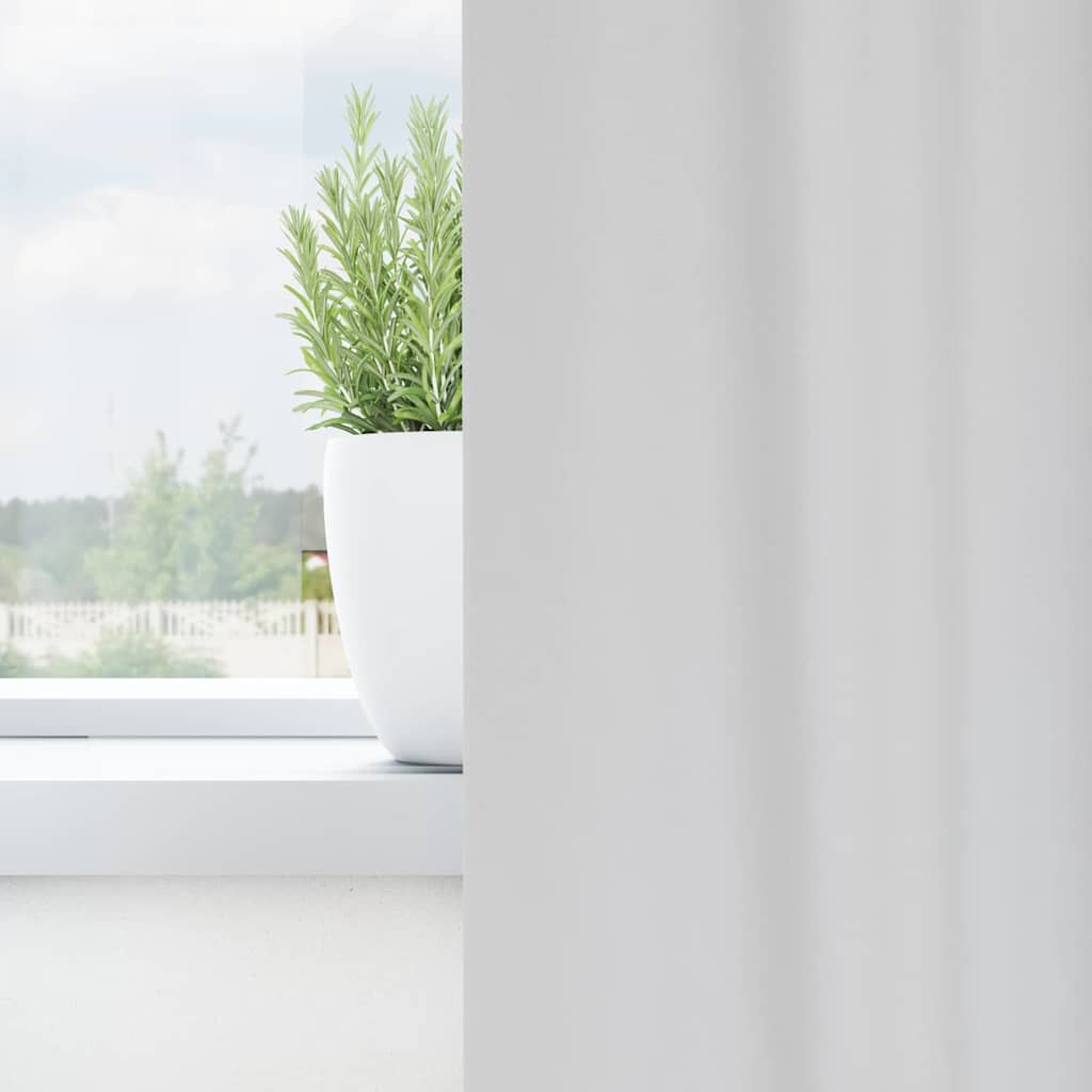Zwart-out Gordijnen met Ringen 2 pcs Bleekgrijs 225 x 140 cm is nu te koop bij PeponiXL, paradijselijk wonen!