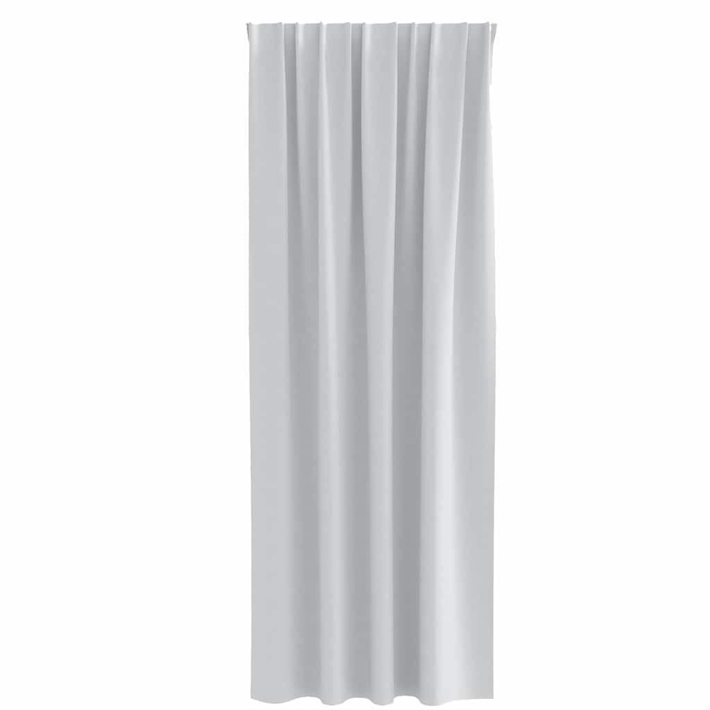 Zwart-out Gordijnen met Ringen 2 pcs Bleekgrijs 260 x 140 cm is nu te koop bij PeponiXL, paradijselijk wonen!