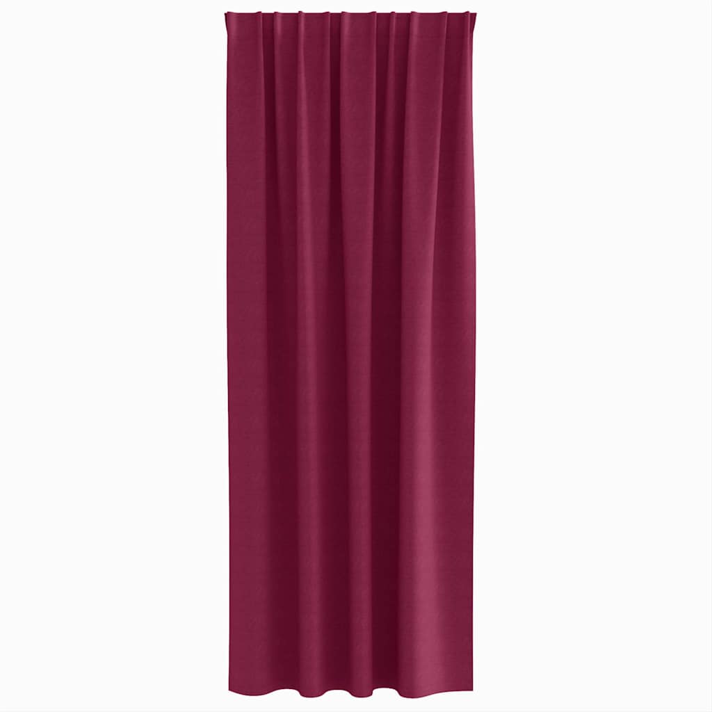 Zwart-out Gordijnen met Ringen 2 pcs Wijnrood 225 x 140 cm is nu te koop bij PeponiXL, paradijselijk wonen!